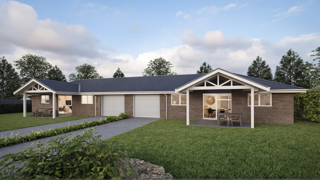 Northway Homes Rotorua House Plan Latitude 4 Bedroom Render