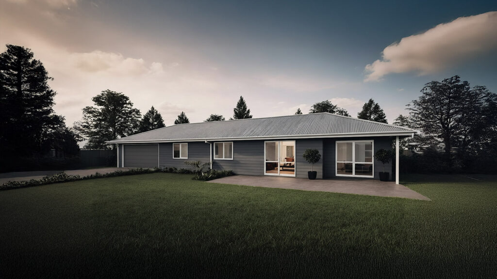 Rotorua Northway Homes House Plan Longitude 4 Bedroom Render